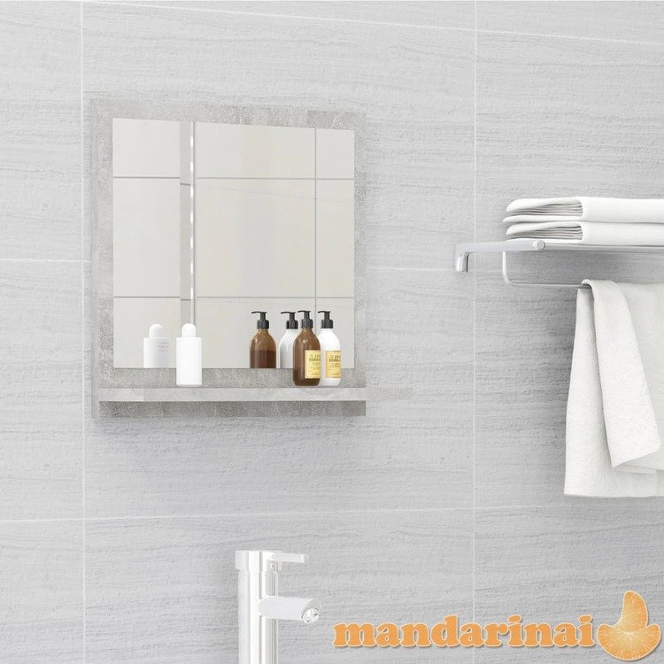 Vonios kambario veidrodis, betono pilkas, 40x10,5x37cm, mdp