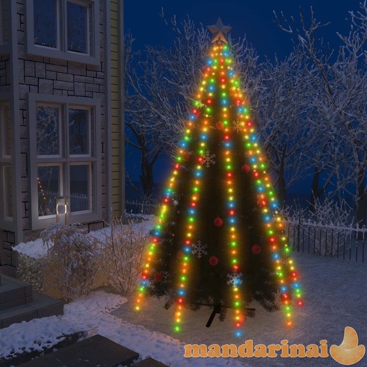 Kalėdų eglutės girlianda su 400 spalvotų led lempučių, 400cm