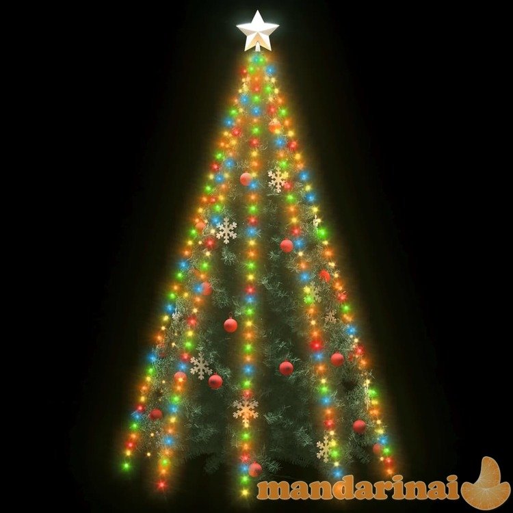 Kalėdų eglutės girlianda su 400 spalvotų led lempučių, 400cm