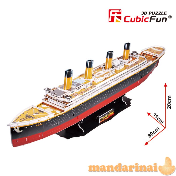 CUBICFUN 3D dėlionė (didelė) „Titanikas“