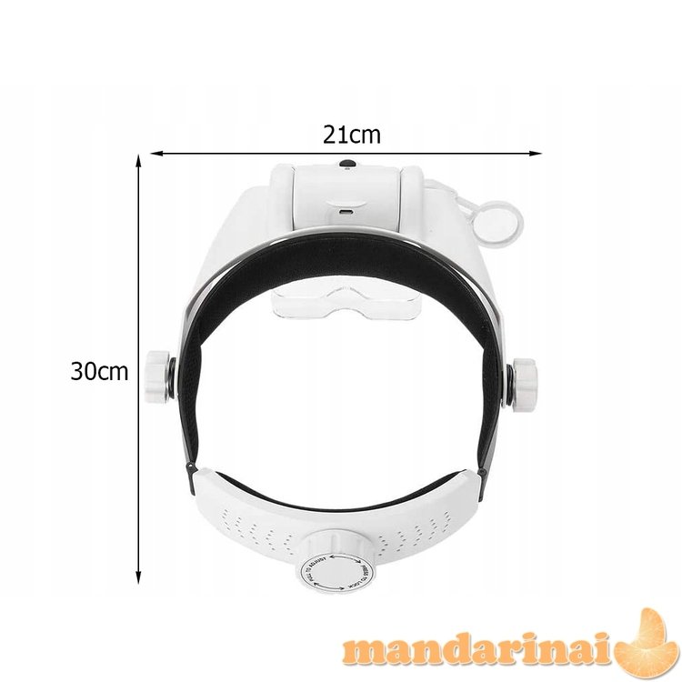 Profesionalūs didinantys darbo akiniai su apšvietimu