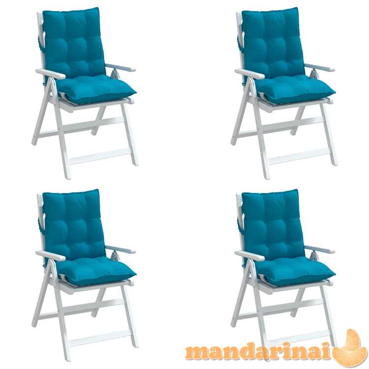 Kėdės pagalvėlės, 4vnt., šviesiai mėlynos, oksfordo audinys