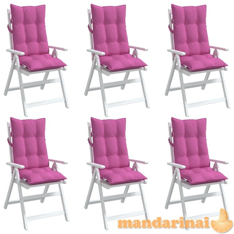 Kėdės pagalvėlės, 6vnt., rožinės spalvos, oksfordo audinys
