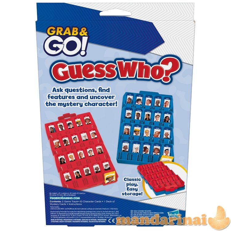 „Grab&Go“ Kelioninis žaidimas „Atspėk, kas?“