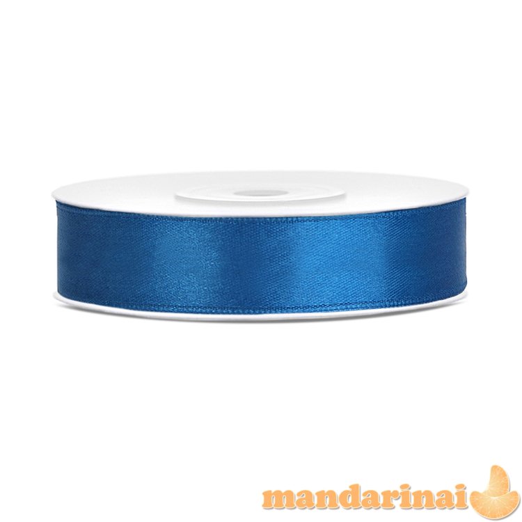 Satin Ribbon, blue, 12mm/25m (1 pc. / 25 lm)