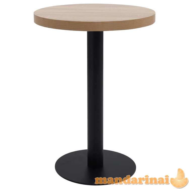Bistro staliukas, šviesiai rudos spalvos, 60cm, mdf