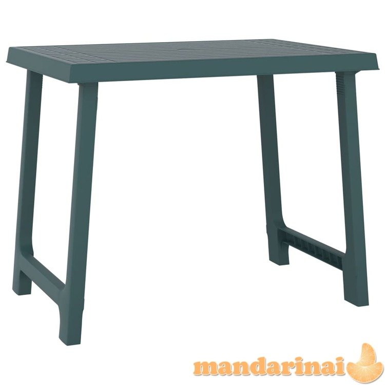 Stovyklavimo stalas, žalias, 79x56x64cm, pp, medienos imitacija