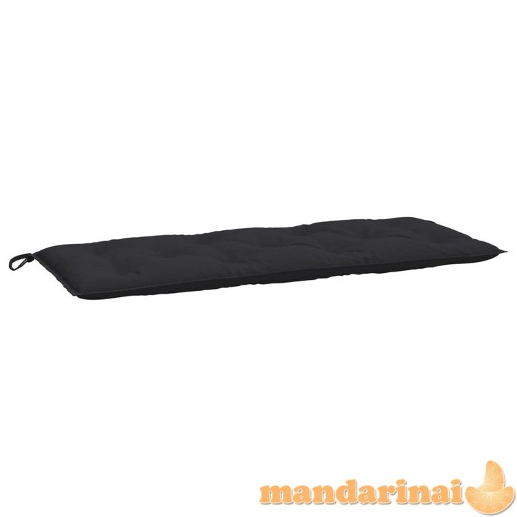 Sodo suoliuko pagalvėlė, juodos spalvos, 120x50x7cm, audinys