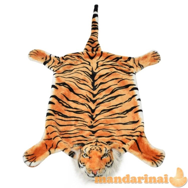 Kilimas tigras, pliušinis, 144 cm, rudas