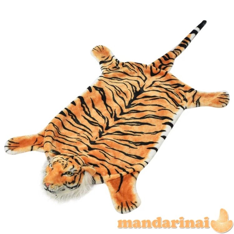 Kilimas tigras, pliušinis, 144 cm, rudas