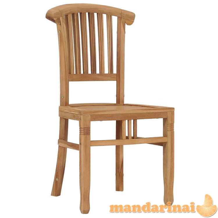 Sodo kėdės, 2vnt., tikmedžio medienos masyvas