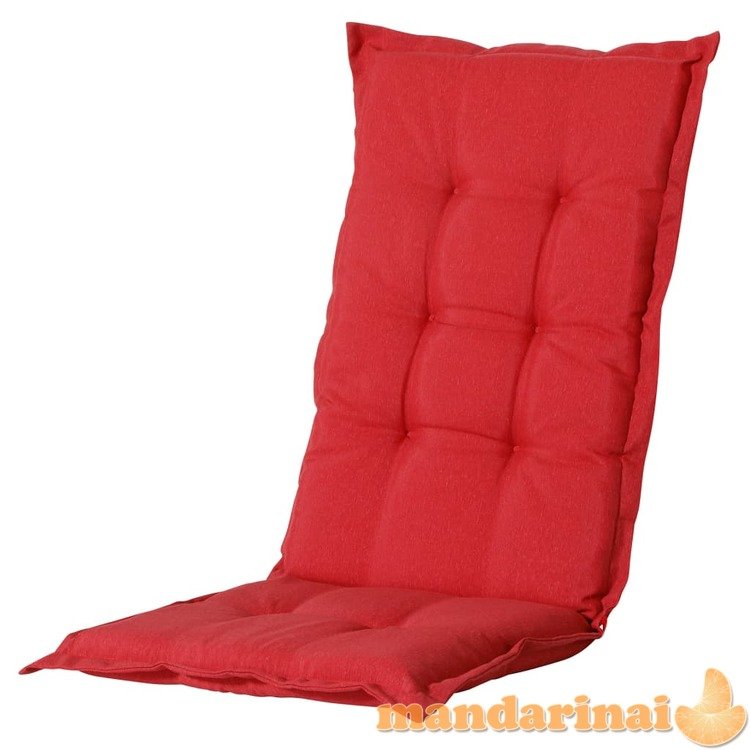 Madison pagalvėlė kėdei su aukštu atlošu panama, raudona, 123x50cm