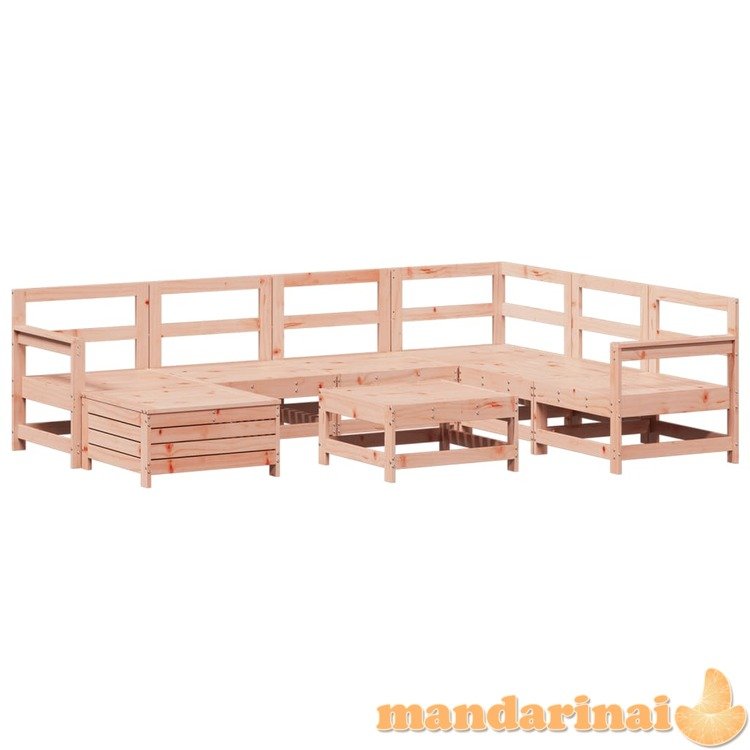 Sodo sofos komplektas, 8 dalių, douglas eglės medienos masyvas
