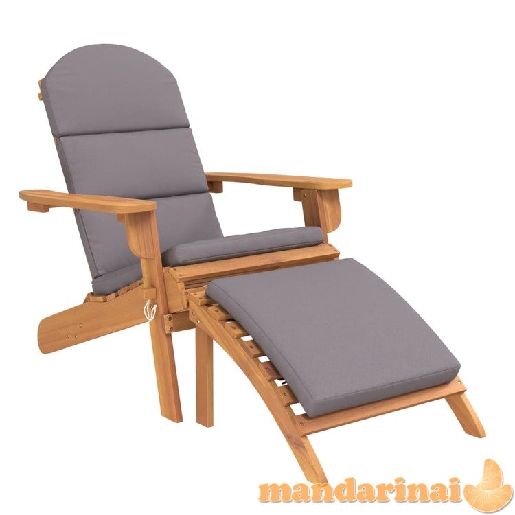 Sodo adirondack kėdė su pakoja, akacijos medienos masyvas