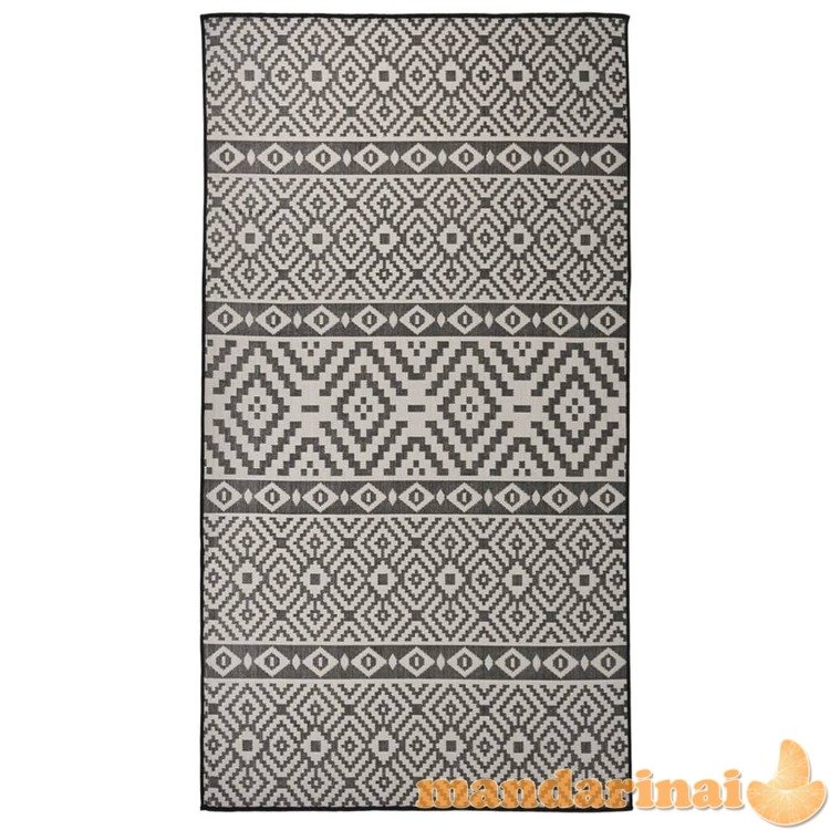 Lauko kilimėlis, juodos spalvos, 80x150cm, plokščio pynimo