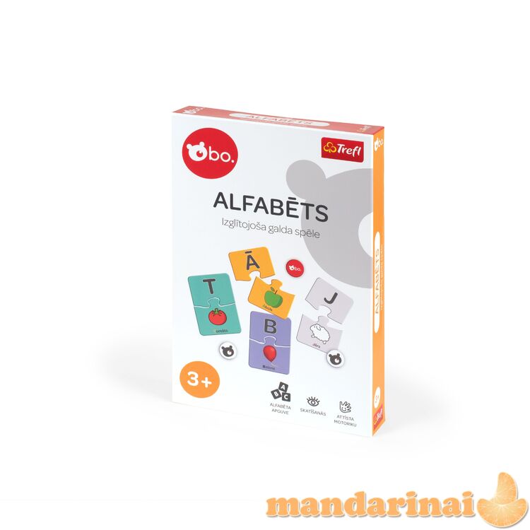 bo. Educational board game  Alphabet  (In Latvian lang.)