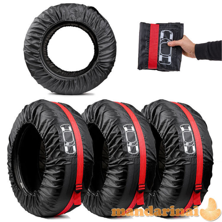 Padangų ratų gaubtų komplektas 13-18 colių 4 vnt.