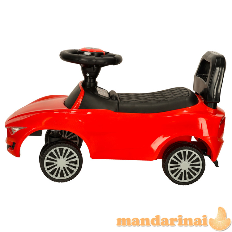 Stūmimo automobilio vairuotojas su garsu ir raudonomis šviesomis 3