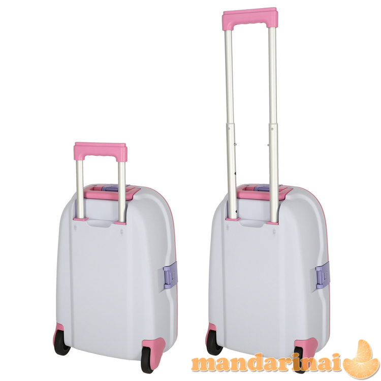 Vaikiškas kelioninis lagaminas ant ratų rausvos spalvos 3