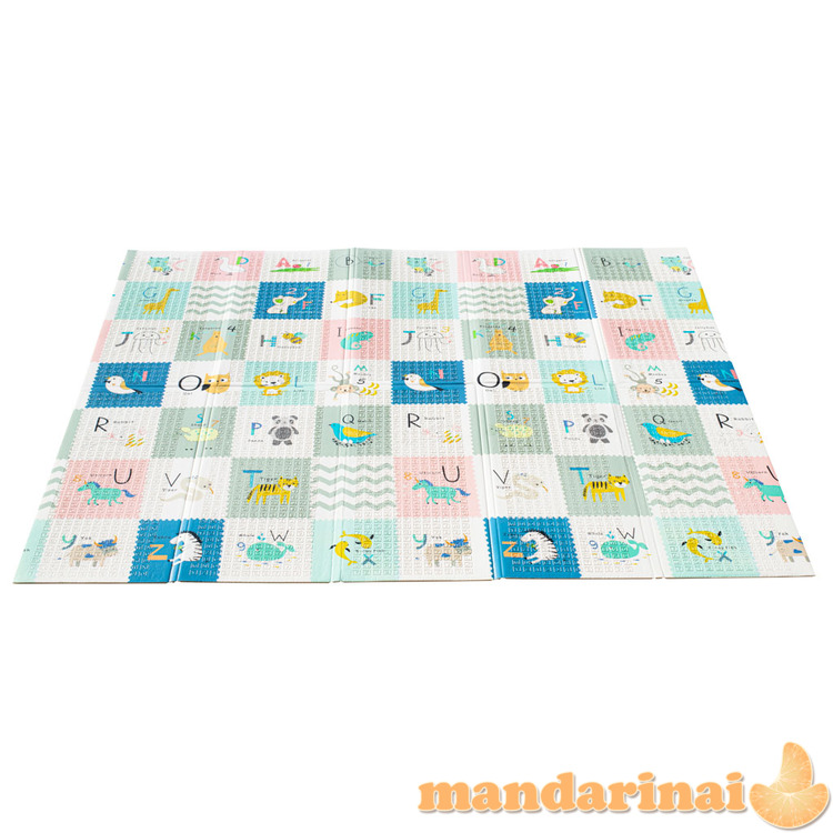 Mokomasis porolono dvipusis sulankstomas kilimėlis 179x198 drambliai/paveikslėliai 1