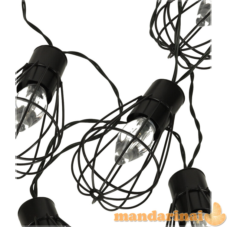 Saulės sodo šviestuvai lemputės girlianda loft 10LED