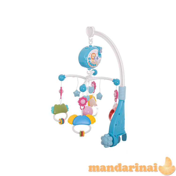 Karuselės žvaigždės dizaino lopšinės mėlynos + nuotolinio valdymo pultas 1