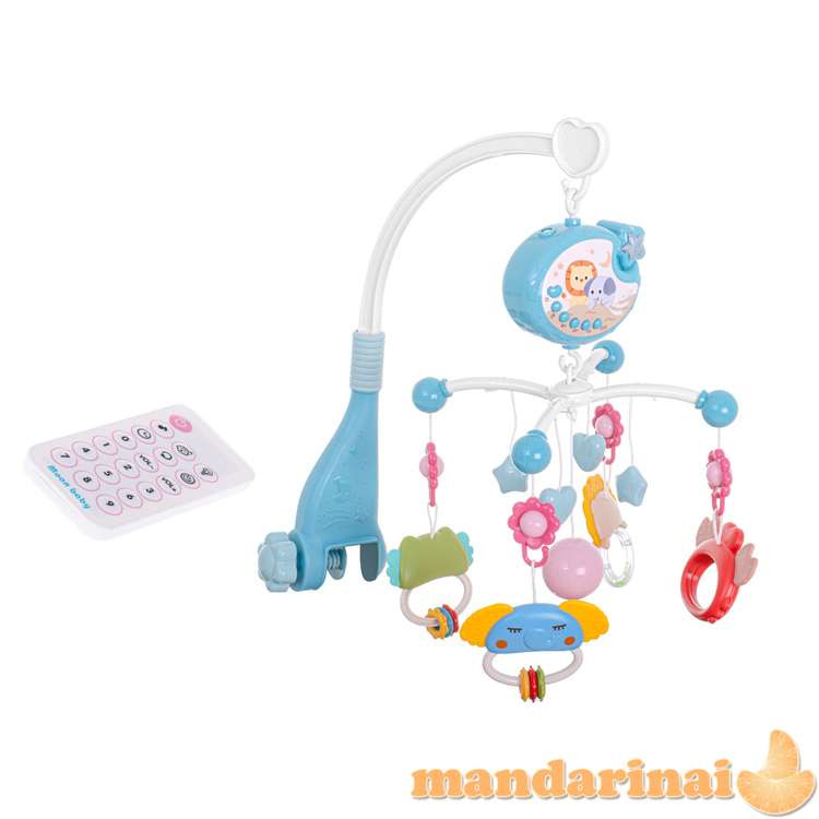 Karuselės žvaigždės dizaino lopšinės mėlynos + nuotolinio valdymo pultas 2