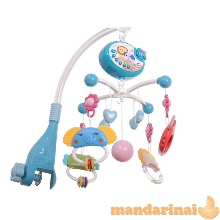 Karuselės žvaigždės dizaino lopšinės mėlynos + nuotolinio valdymo pultas 3