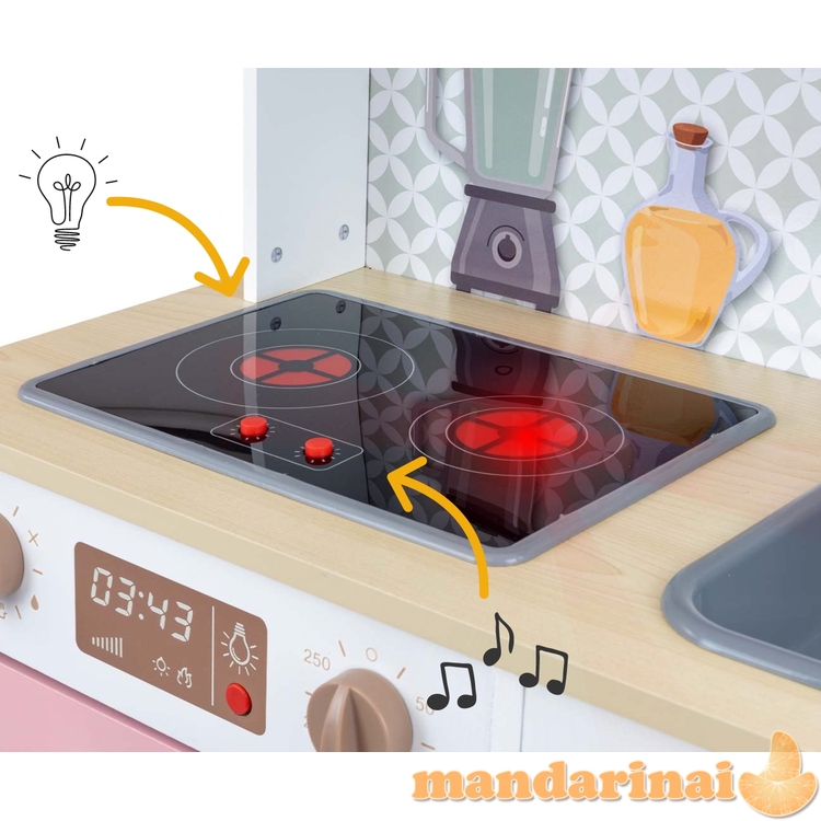 Bjorn medinė virtuvė - Rožinė