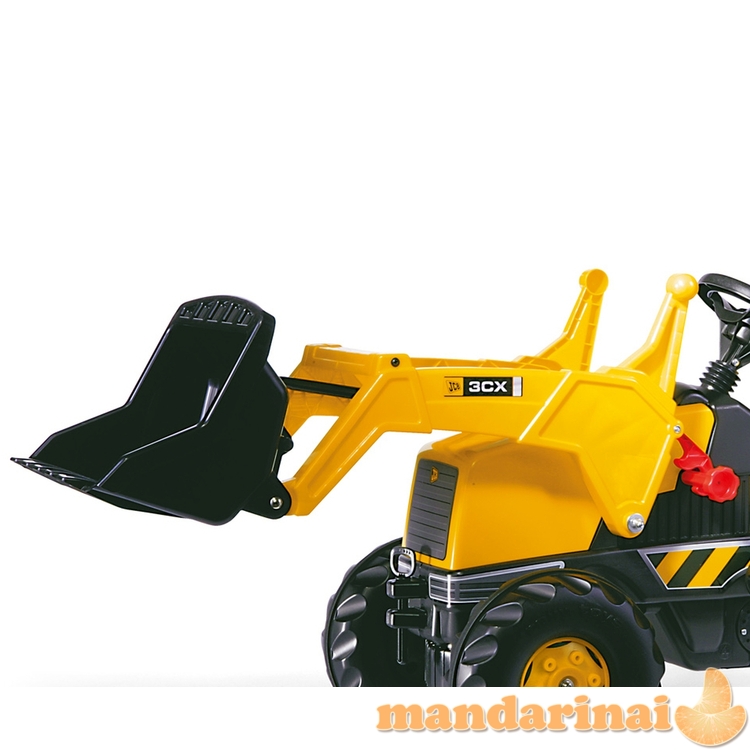 Rolly Toys 812004 Rolly Junior JCB traktorius su kaušu ir priekaba