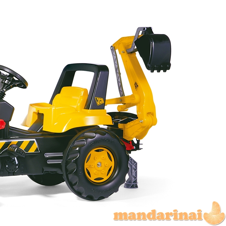 Rolly Toys 812004 Rolly Junior JCB traktorius su kaušu ir priekaba