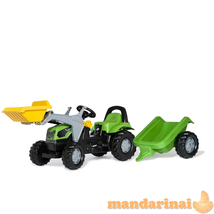 Rolly Toys 023196 Rolly Kid Deutz Fahir 5115G TB traktorius su kaušu ir priekaba