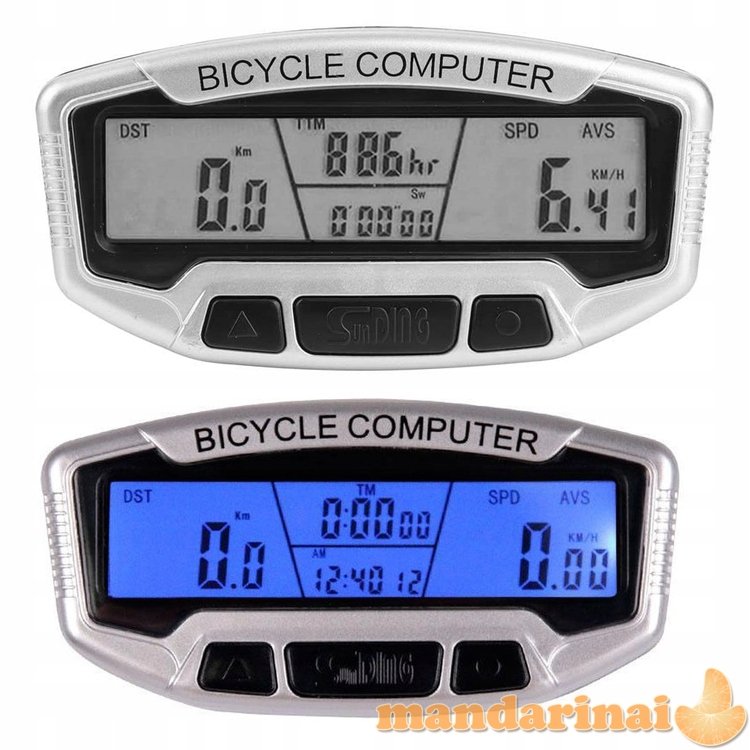 DAUGIAFUNKCINIS SPIDOMETRAS -KOMPIUTERIS  DVIRAČIUI