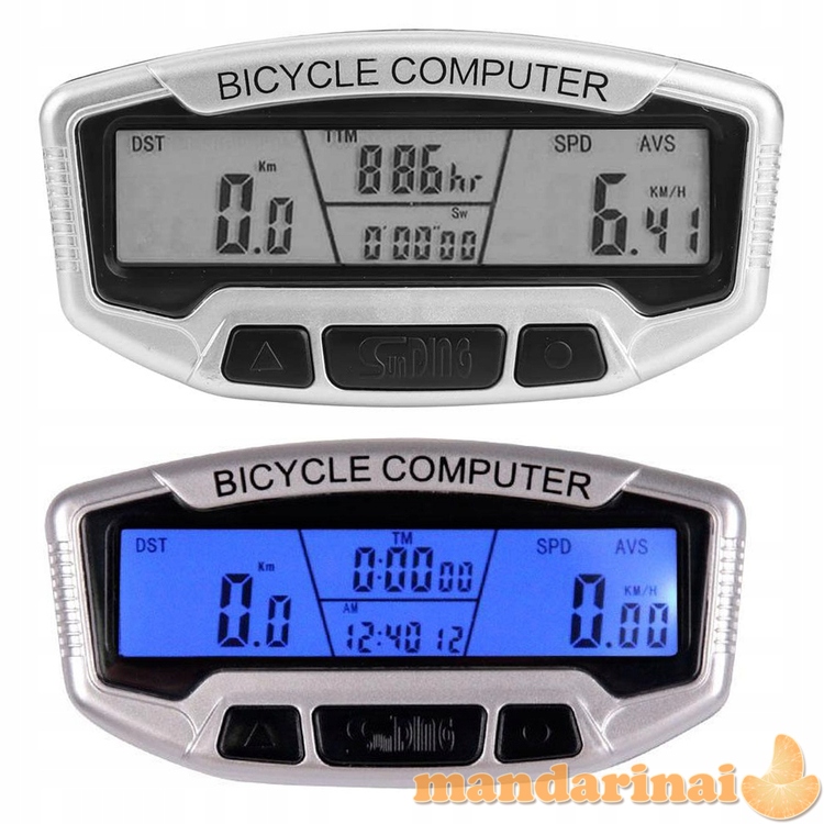 DAUGIAFUNKCINIS SPIDOMETRAS -KOMPIUTERIS  DVIRAČIUI