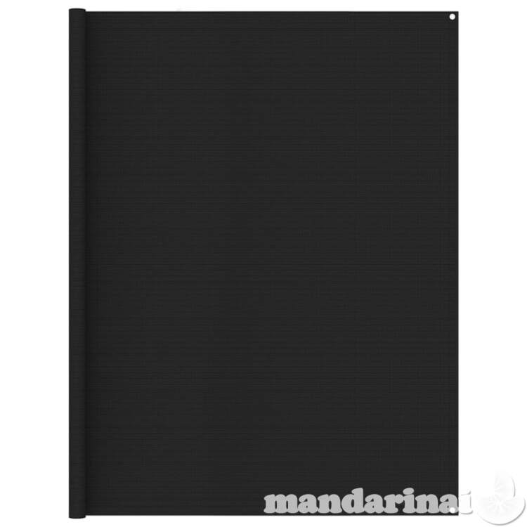Palapinės kilimėlis, juodos spalvos, 250x600cm