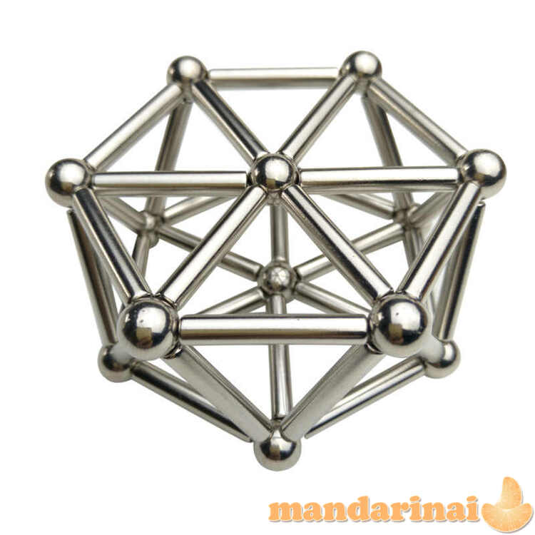 Magnetinių lazdelių ir rutuliukų rinkinys