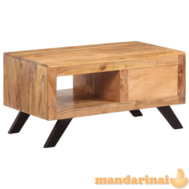 Kavos staliukas, 90x50x45 cm, akacijos medienos masyvas