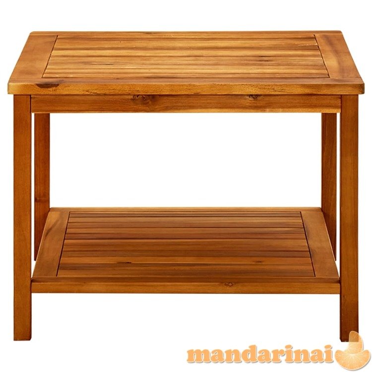 Kavos staliukas, 60x60x45cm, akacijos medienos masyvas