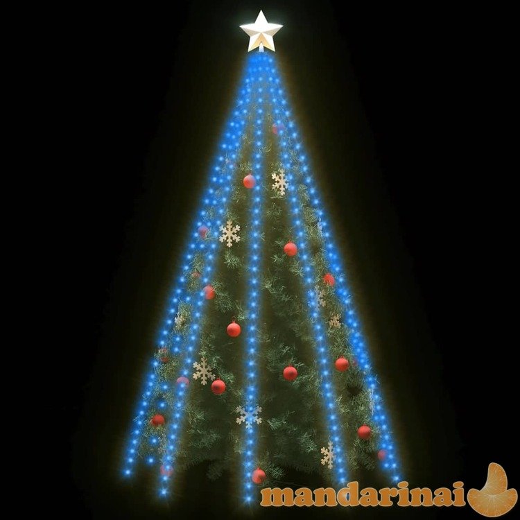 Kalėdų eglutės girlianda su 400 mėlynų led lempučių, 400cm