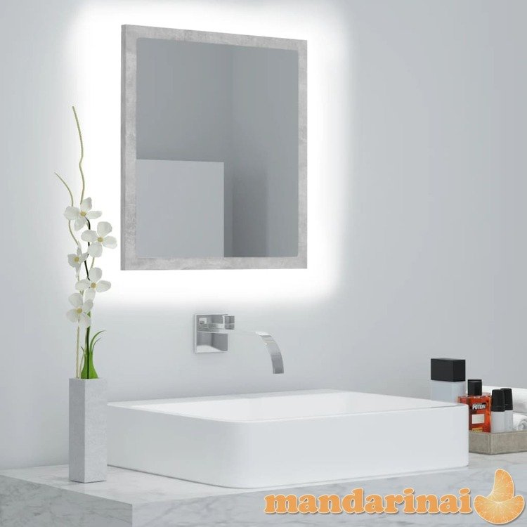 Vonios kambario veidrodis, betono pilkas, 40x8,5x37cm, mdp