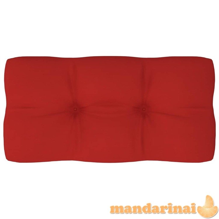 Pagalvėlė sofai iš palečių, raudonos spalvos, 80x40x10cm