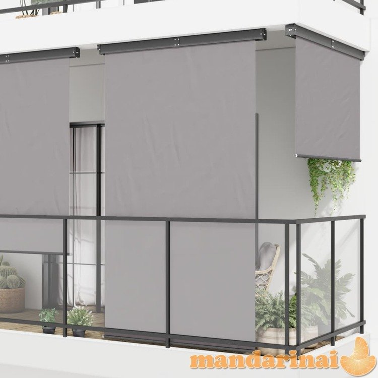 Šoninė balkono markizė, pilkos spalvos, 170x250cm