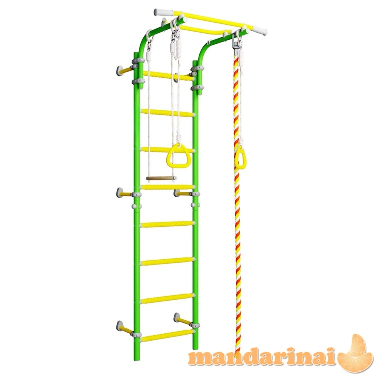 Sporto kompleksas (gimnastikos sienelė) SANRO TOPLINE žalia-geltona, 225x49cm