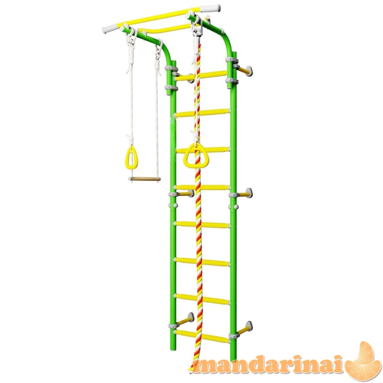 Sporto kompleksas (gimnastikos sienelė) SANRO TOPLINE žalia-geltona, 225x49cm