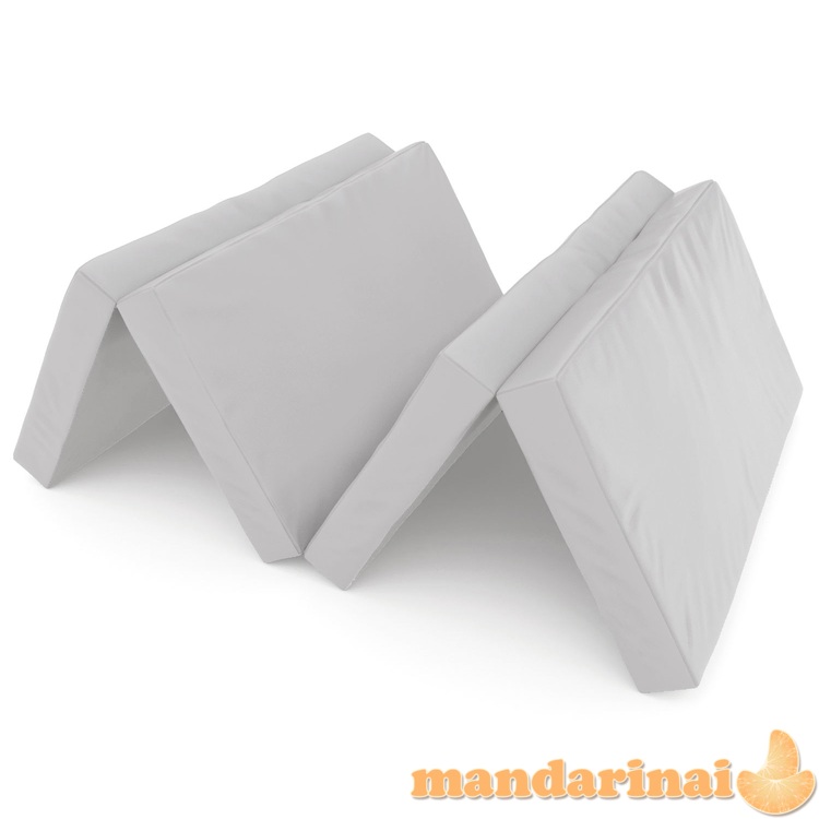 Sulankstomas gimnastikos čiužinys SANRO 200x100x10 cm pilkas (4 dalių)