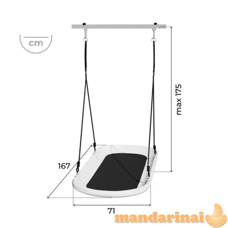 Įbetonuojamas sporto kompleksas-aik&scaron;telė vaikams SANRO FITNESS-4 baltai-salotinis, iki 100kg