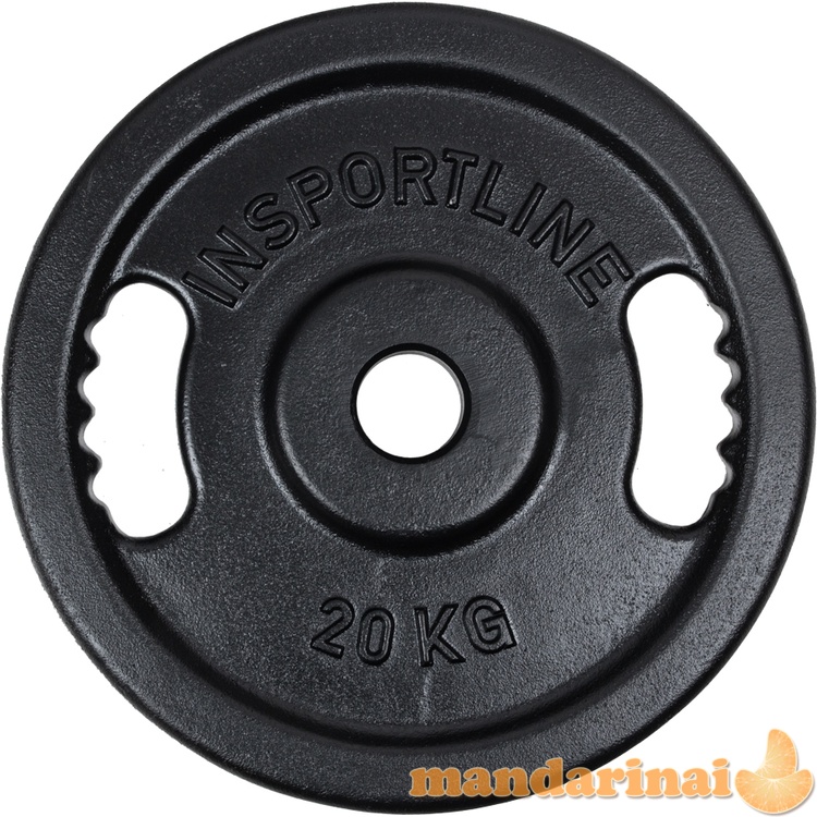 Cast Iron Olympic Weight Plate Set inSPORTline Castblack 2 &ndash; 20 kg