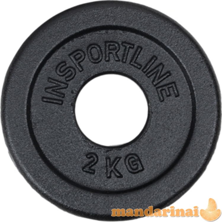 Cast Iron Olympic Weight Plate Set inSPORTline Castblack 2 &ndash; 20 kg