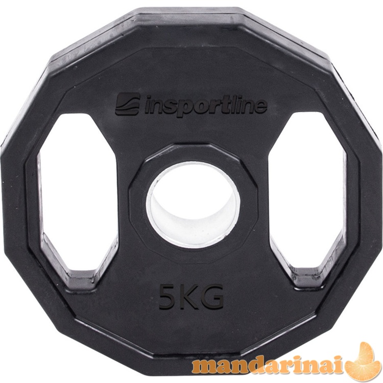 Guma dengtas olimpinis svorio diskas inSPORTline Ruberton 5 kg 50 mm