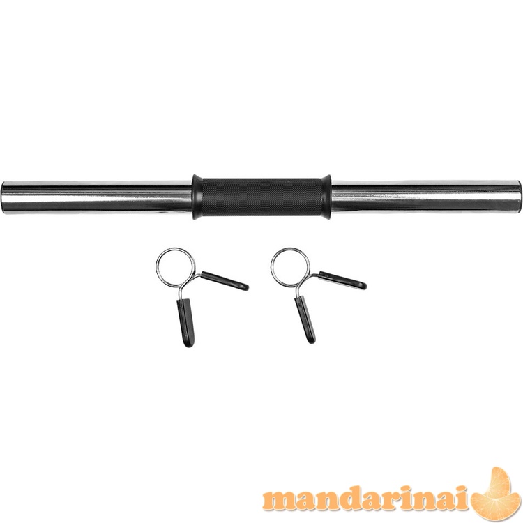 Tu&scaron;čiaviduris hantelio grifas inSPORTline Onepump 45 cm / 30 mm su fiksatoriais, be sriegio